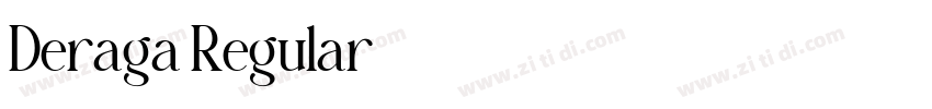 Deraga Regular字体转换